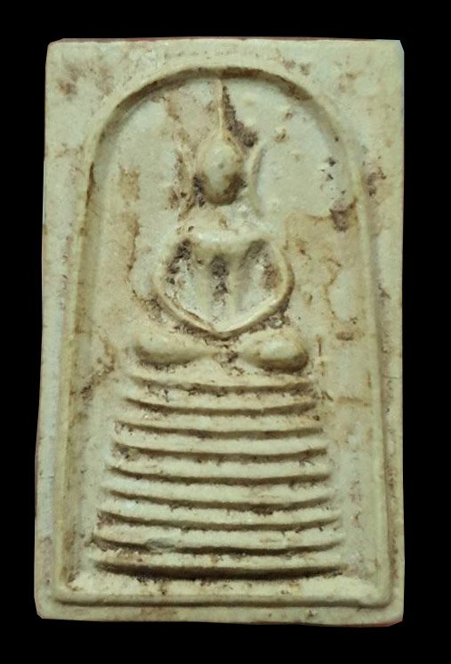 300146 พระสมเด็จเกศไชโย หลังปั้มตราวัด ปี2515 เนื้อผงน้ำมัน ล.พ.กวย วัดโฆสิตาราม จ.ชัยนาท