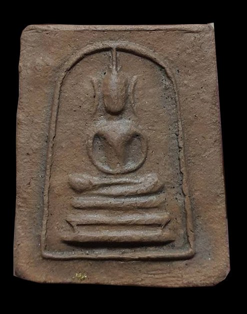  300242 พระสมเด็จหูบายศรี เศียรโต ปี2500 เนื้อดิน ผสมทรายเสก ล.พ.กวย วัดโฆสิตาราม จ.ชัยนาท