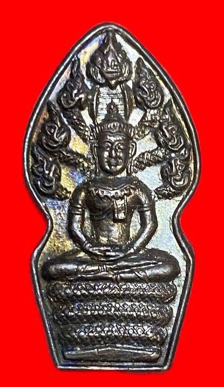  308080 หลวงปู่ทิม  วัดละหารไร่ ปรกเอวคอด  ปี2517 จ.ระยอง เนื้อทองแดง
