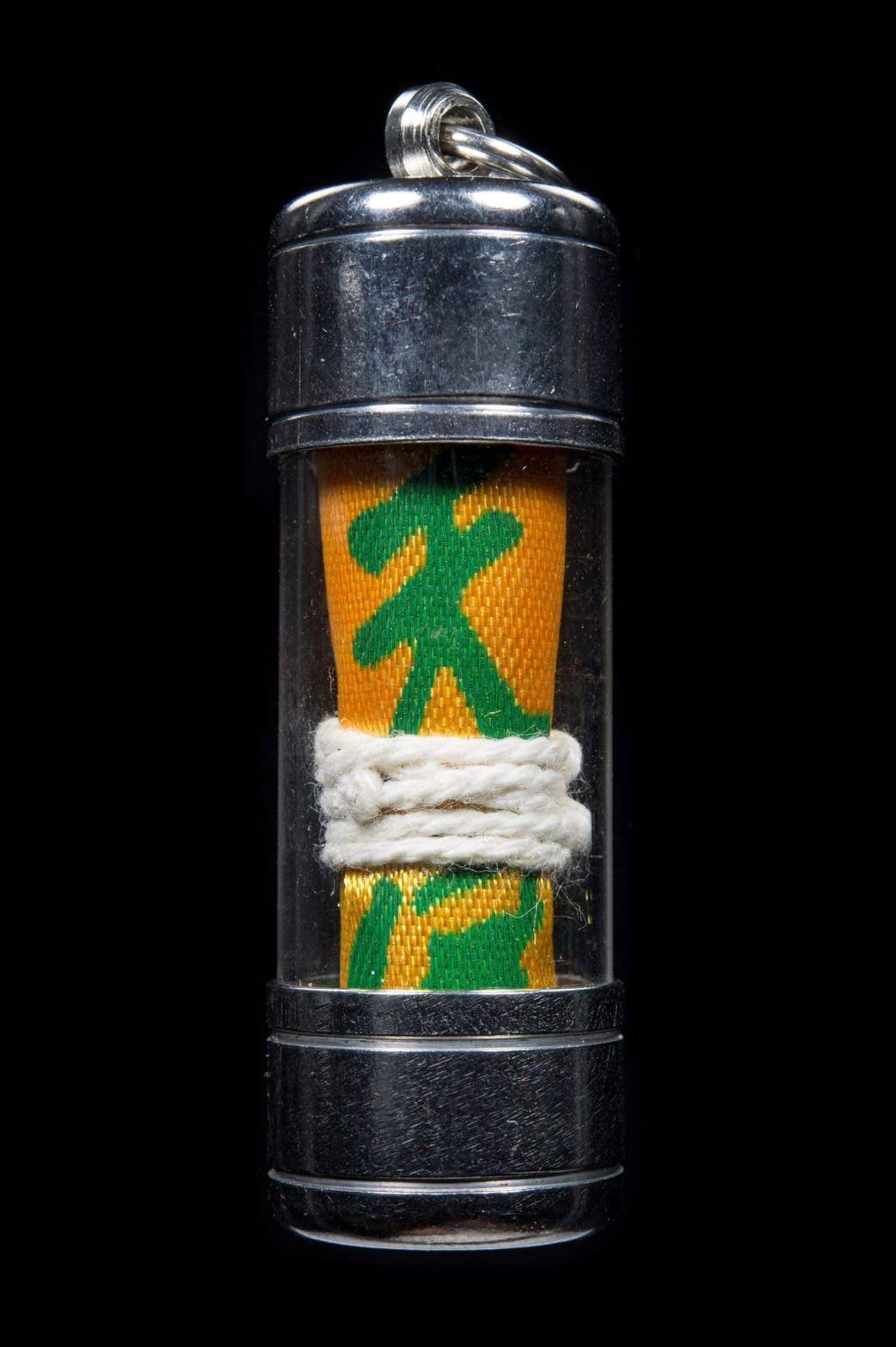 (296254)  ตะกรุดผ้ายันต์  ฟ้าประทานพร ไทยสงวน  เซียนแปะโรงสี  ปี 2520 จ.ปทุมธานี