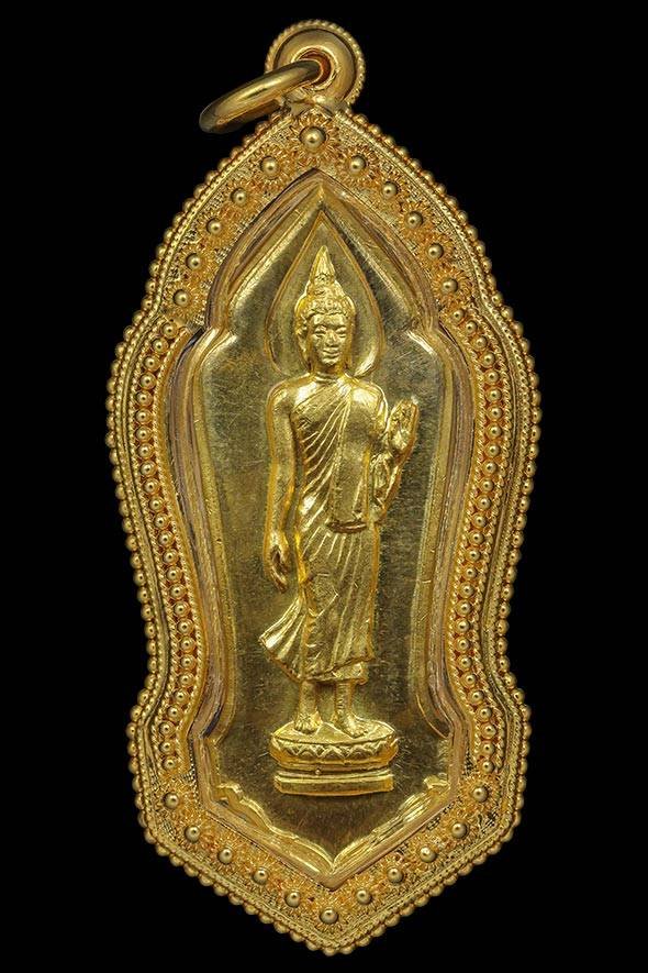 300700 เหรียญพระพุทธ  25 พุทธศตวรรษ  เนื้อทองคำ  ปี 2500 กทม.