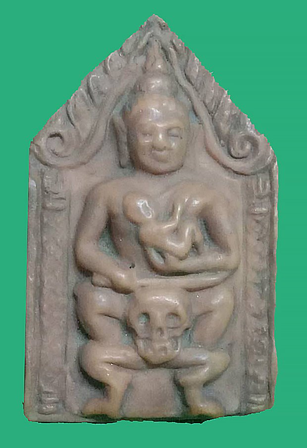 300725 ขุนแผนนั่งโหงพราย อุ้มกุมาร ปี2515 เนื้อน้ำมัน หลวงพ่อกวย วัดโฆสิตาราม จ.ชัยนาท