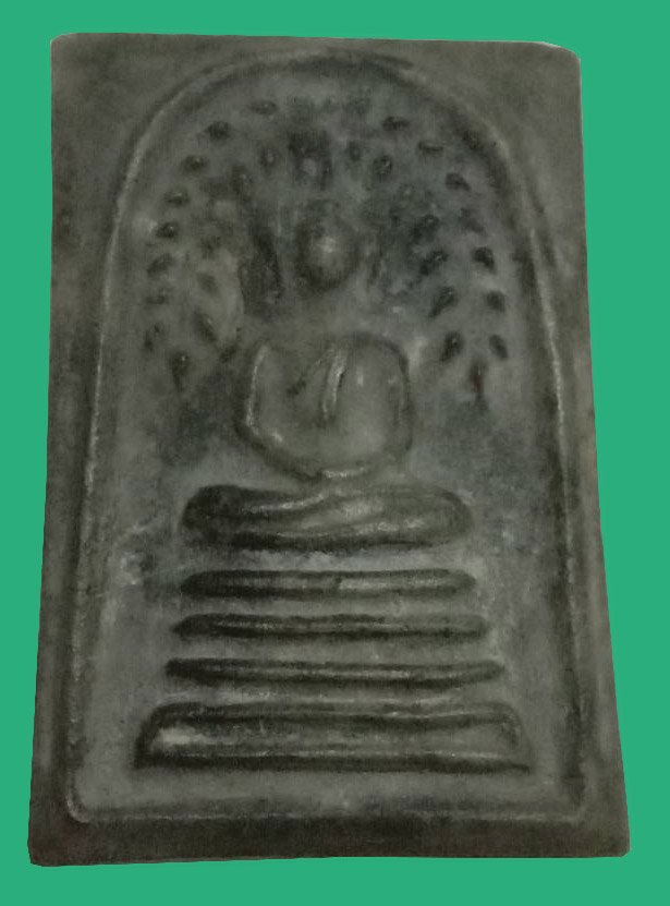 300729 สมเด็จโพธิ์ย้อย ฐานร่อง ปี2512 เนื้อน้ำมันผสมใบลาน หลวงพ่อกวย วัดโฆสิตาราม จ.ชัยนาท