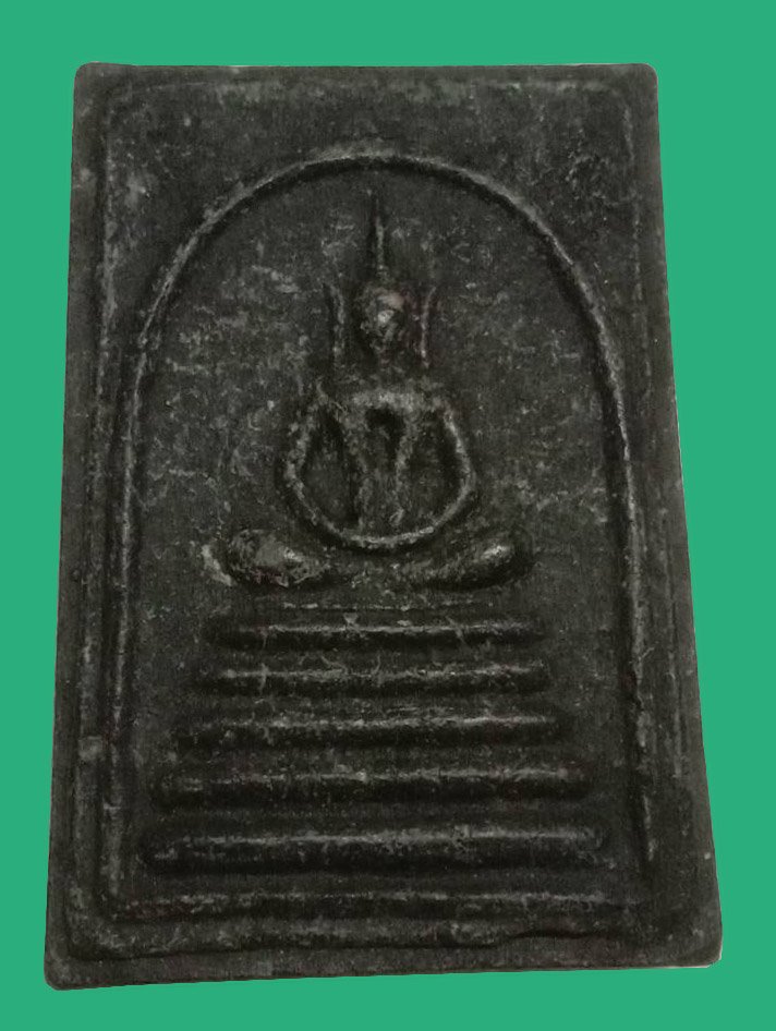 300730 สมเด็จพิมพ์เทวดา ฐาน5ชั้น ปี2515 เนื้อน้ำมันผสมใบลาน หลวงพ่อกวย วัดโฆสิตาราม จ.ชัยนาท