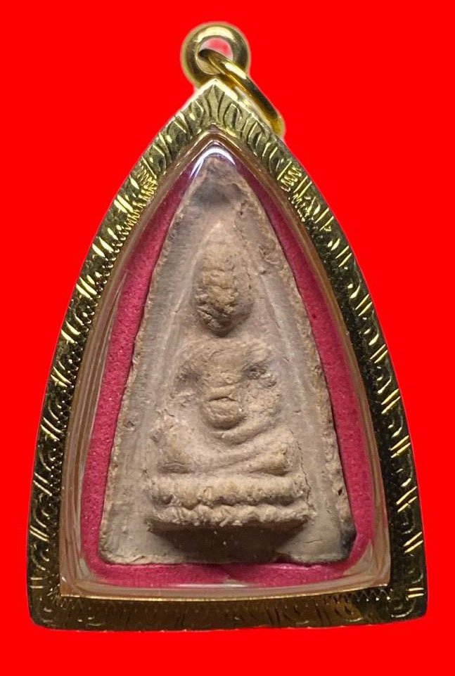 307300 คุณแม่บุญเรือน  วัดอาวุธ พุทโธน้อย  รุ่นแรก พิมพ์เล็ก  ปี2494 เนื้อดิน กทม.