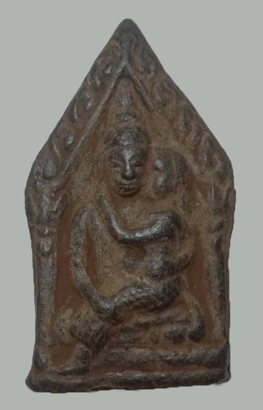 301137 พระขุนแผนอุ้มนาง เนื้อดินปราสาทขอม รุ่น1 ล.ป.สรวง วัดละลม จ.ศรีษะเกตุ