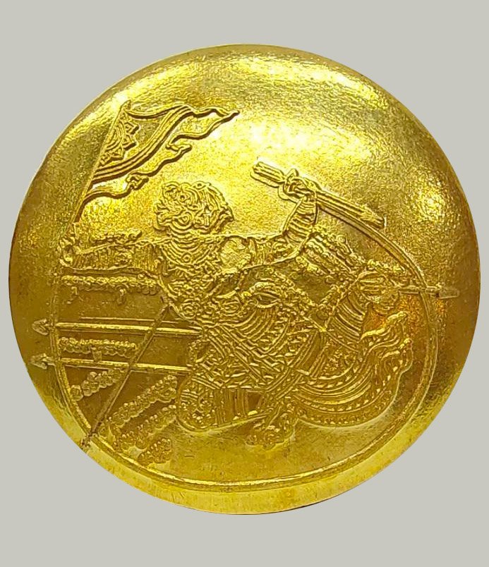 301284 หนุมานเชิญธงมหาปราบ หลวงพ่ออิฎฐ์ วัดจุฬามณี ปี 2547 รุ่นชนะศึก เนื้อทองคำ จ.สมุทรสงคราม