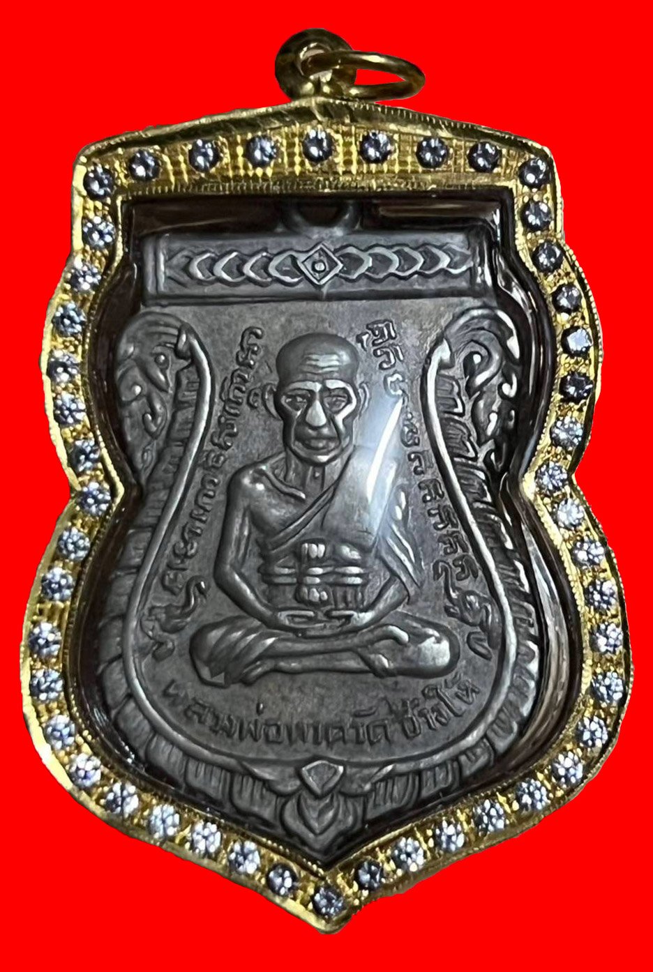 301574 เหรียญเสมา หลวงปู่ทวด  รุ่น3 ปี 2504 เนื้ออัลปาก้า  พิมพ์ 3บั้ง วัดช้างให้ จังหวัดปัตตานี