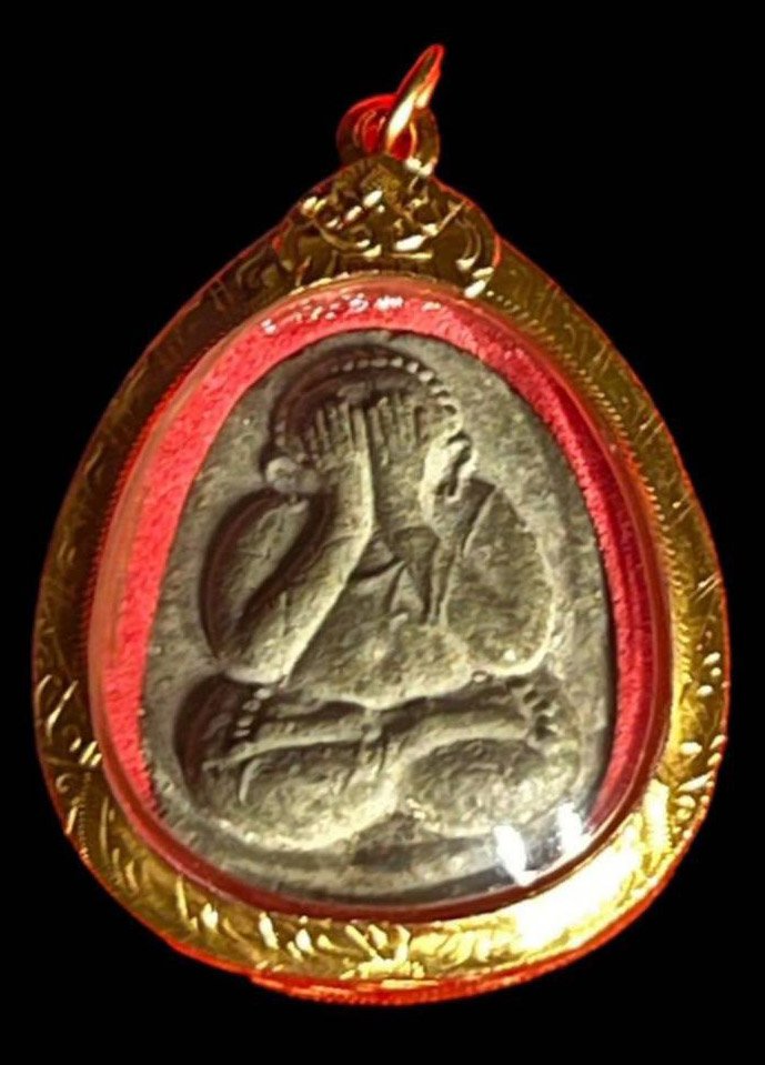 301811 พระปิดตายันต์ดวงเล็ก ปี2521-2523 เนื้อใบลาน ล.ป.โต๊ะ วัดประดู่ฉิมพลี กรุงเทพฯ