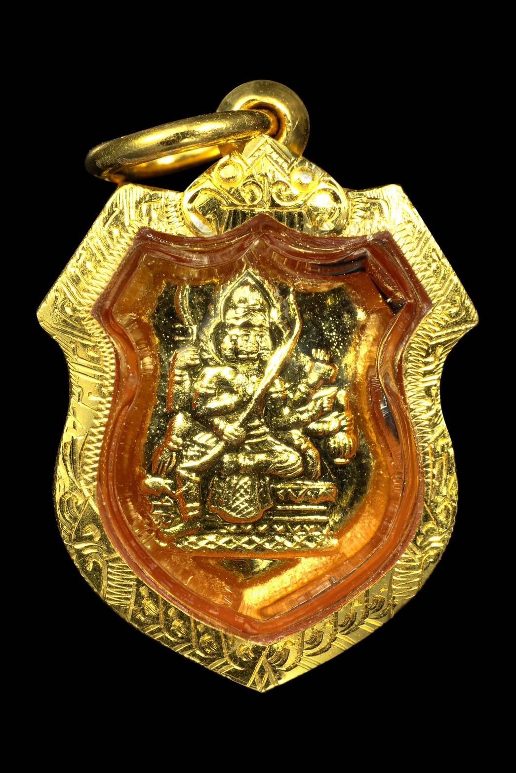 301932 เหรียญพระพรหมโล่ห์เล็ก  หลวงปู่สีห์ วัดสะแก  เนื้อทองคำ บล็อคแรก  ปี2523 จ.อยุธยา