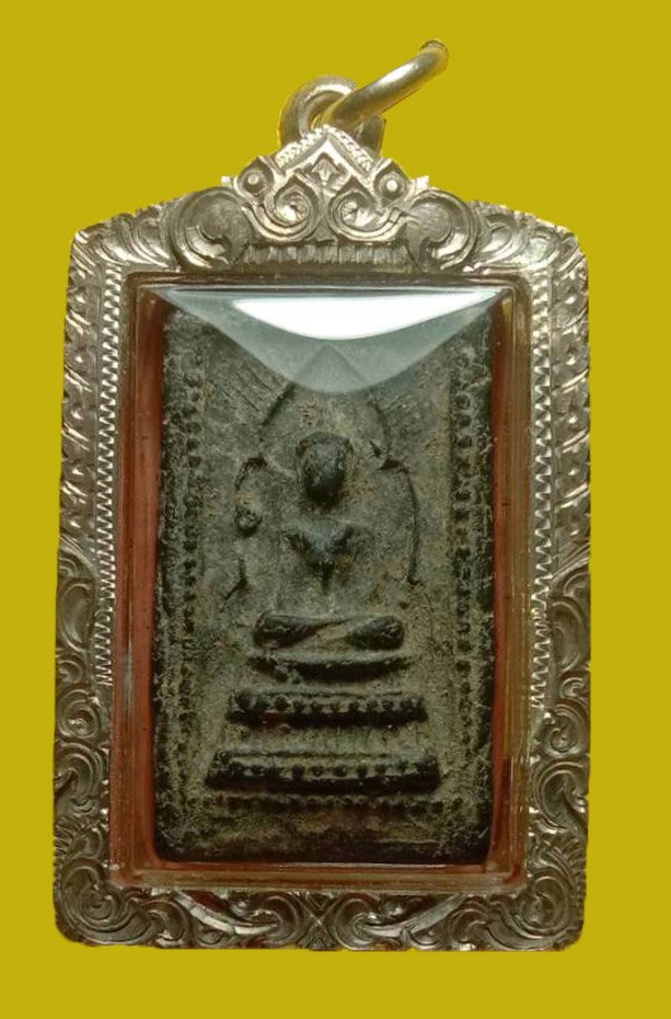 302007 พระสมเด็จแหวกม่าน กรุ.ต้นพิกุล ปี2490 เนื้อผงใบลาน ล.พ.กวย วัดโฆสิตาราม จ.ชัยนาท