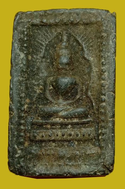  302049 พระสมเด็จแหวกม่าน กรุ.ต้นพิกุล ปี2490 เนื้อผงใบลาน ล.พ.กวย วัดโฆสิตาราม จ.ชัยนาท