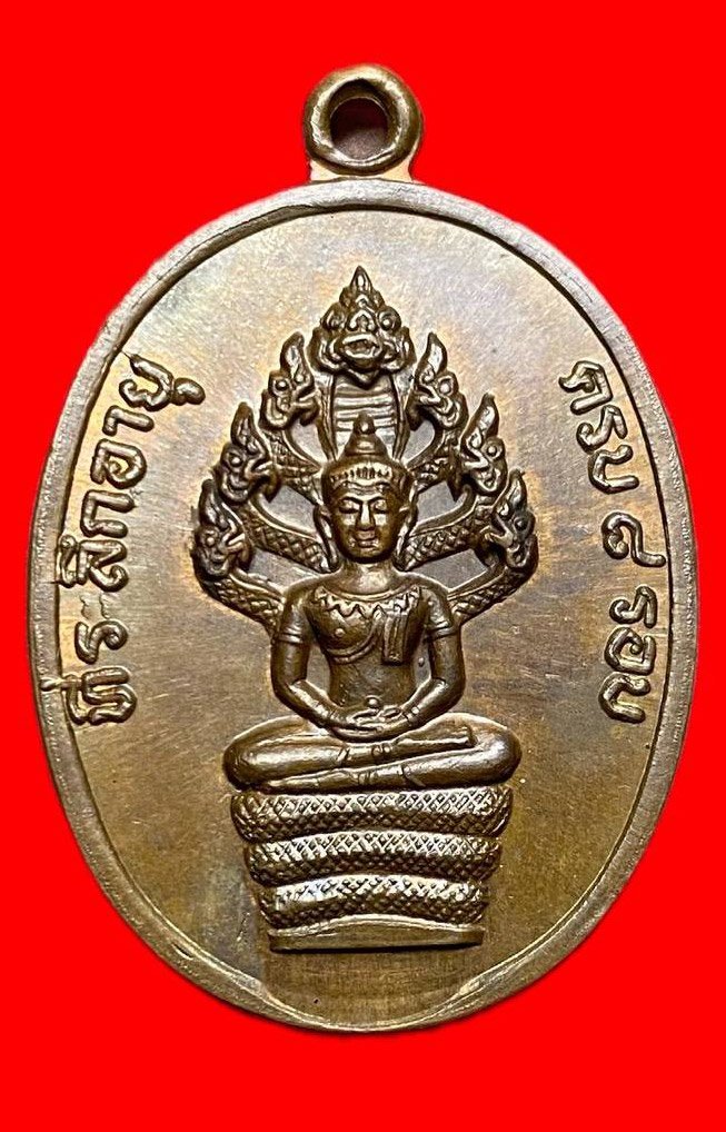  308318 หลวงปู่ทิม วัดละหารไร่ ปรก 8รอบ ปี2518 พิมพ์อุใหญ่แขนจุด   เนื้อทองแดง จ.ระยอง