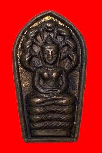 307328 หลวงปู่โต๊ะ วัดประดู่ฉิมพลี  ปรกใบมะขาม  พิมพ์หลังยันต์นะ  ปี2521 เนื้อทองแดง กทม.