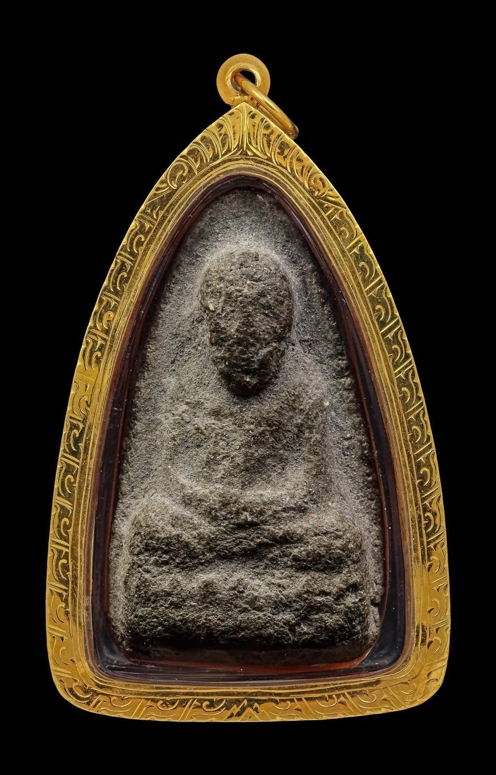 302891 หลวงตาพัน  พิมพ์หลวงปู่ทวด เนื้อผง วัดใหม่อมตรส  ปี2502 กทม.