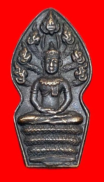 308655 หลวงปู่ทิม วัดละหารไร่  ปรกเอวคอด ปี2517  เนื้อทองแดง จ.ระยอง