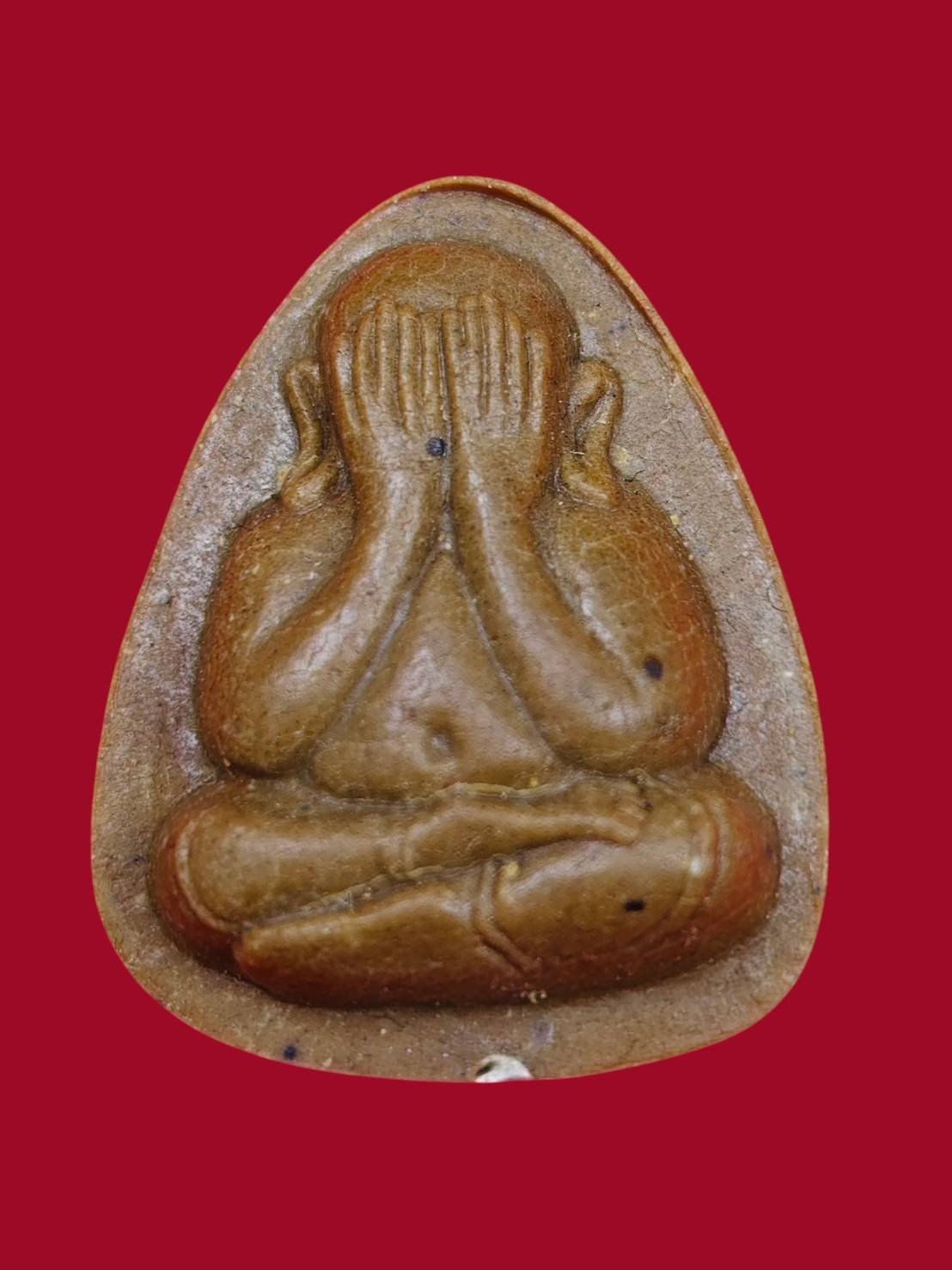 307331 พระปิดตาหลังยันนะ หลวงปู่โต๊ะ รุ่นปลดหนี้ เนื้อผงเกษร พุทธศักราช 2522 - 2523 วัดประดู่ฉิมพลี กรุงเทพมหานคร