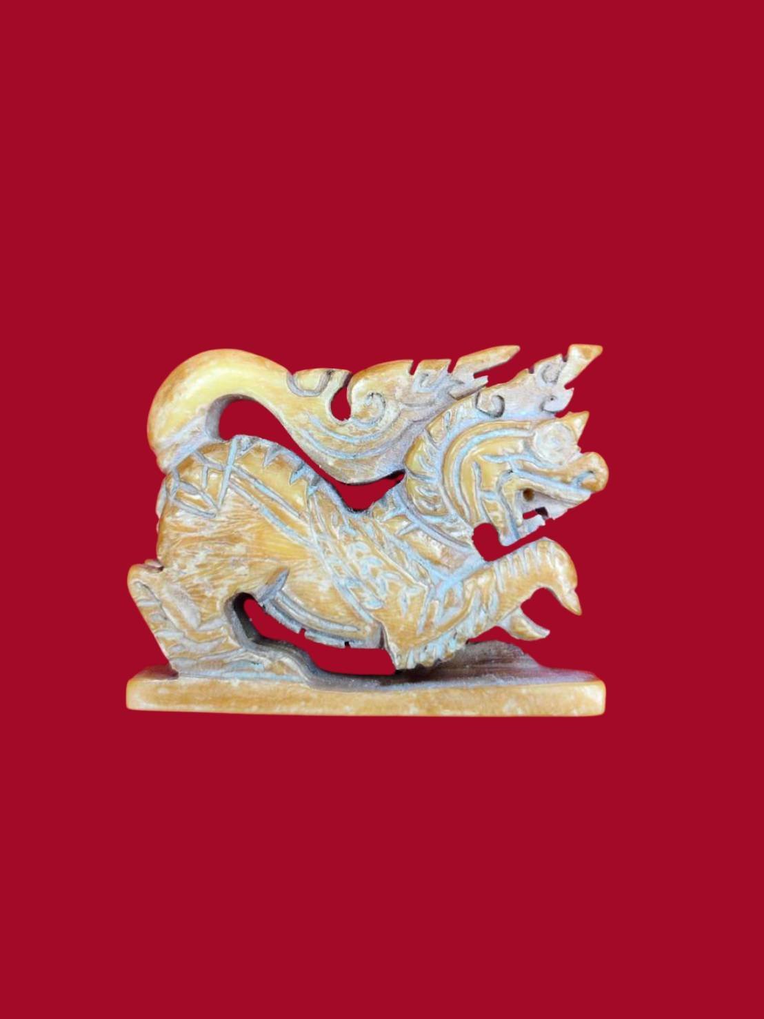 307333 สิงห์งาแกะ หลวงพ่อเดิม  วัดหนองโพ เนื้องาช้าง  พุทธศักราช 2470-2477  จ.นครสวรรค์ 