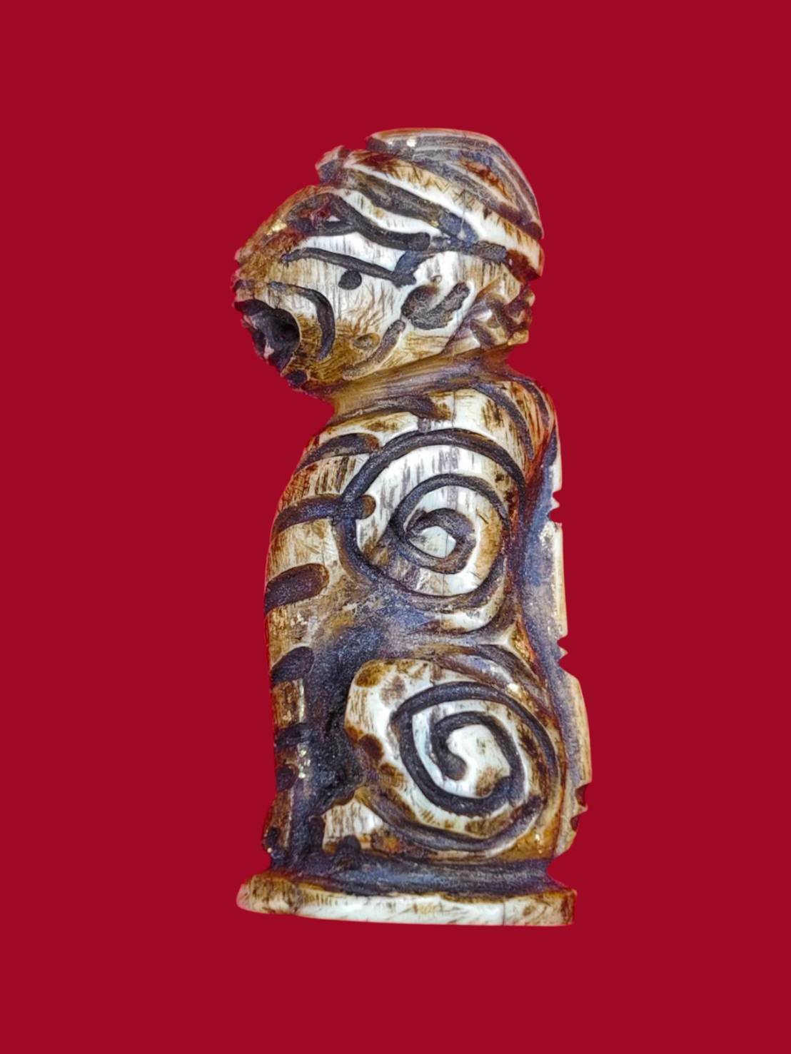 307335 ลิงลม หลวงพ่อกวย  เนื้องาช้าง  พุทธศักราช 2500  วัดโฆสิตาราม (บ้านแค)  จ.ชัยนาท 