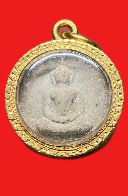 308995 หลวงปู่โต๊ะ  วัดประดู่ฉิมพลี  พิมพ์จันทร์ลอย  ปี2518  เนื้อเกสร กทม.