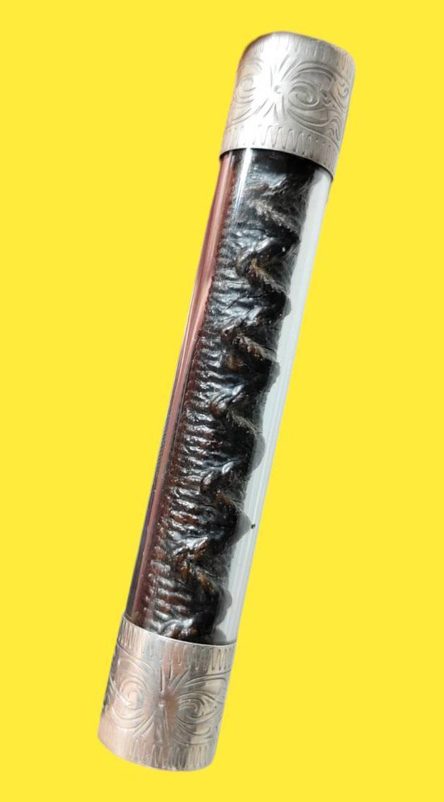 303170 ตะกรุดโทนหลวงพ่อแดง พุทธศักราช 2500-2517 วัดเขาบันไดอิฐ จังหวัดเพชรบุรี