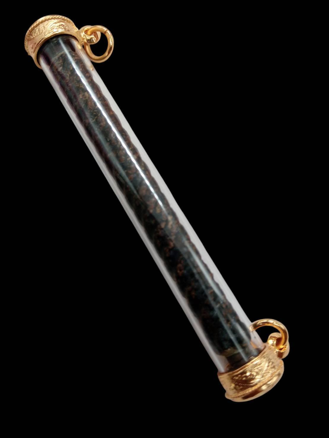 303191 ตะกรุดโสฬสมงคล  หลวงพ่อทองสุข  วัดสะพานสูง เนื้อทองแดง  จุ่มรัก ปี 2515 ถึงปี 2520  จ.นนทบุรี 