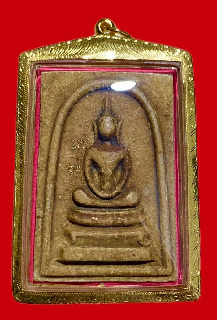 307188 พระสมเด็จหลังสิวลี  หลวงพ่อกวย  วัดโฆสิตาราม   เนื้อผงน้ำมัน ปี 2515  (ออกวัดราชนัดดา) กทม.