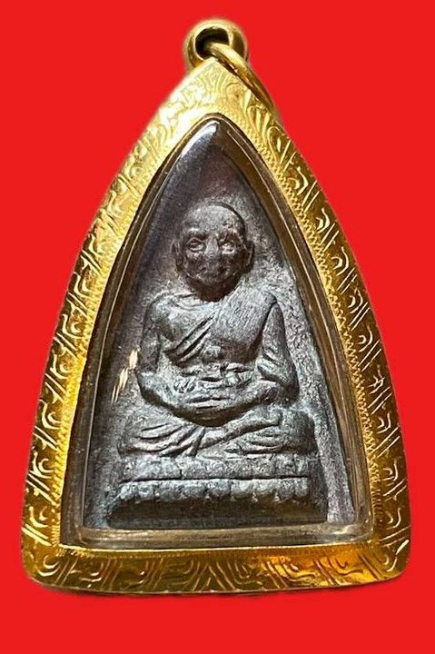 309196 หลวงปู่ทวด วัดช้างให้  กลีบบัวรุ่น1 เนื้อตะกั่ว  ปี2508 จ.ปัตตานี