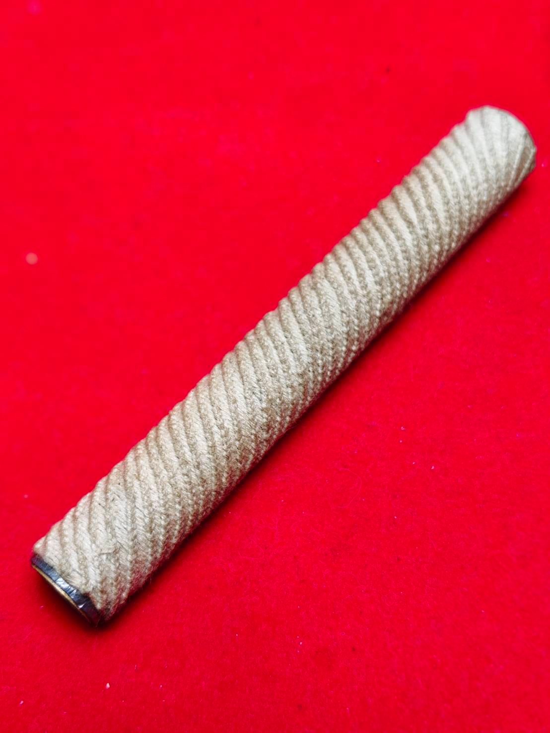 303317 ตะกรุดวิรุณจำบัง (นิยม)  เนื้อทองเหลืองและตะกั่ว  สร้างปี 2515-2521  หลวงพ่อกวย วัดโฆสิตาราม  (บ้านแค) จ.ชัยนาท 