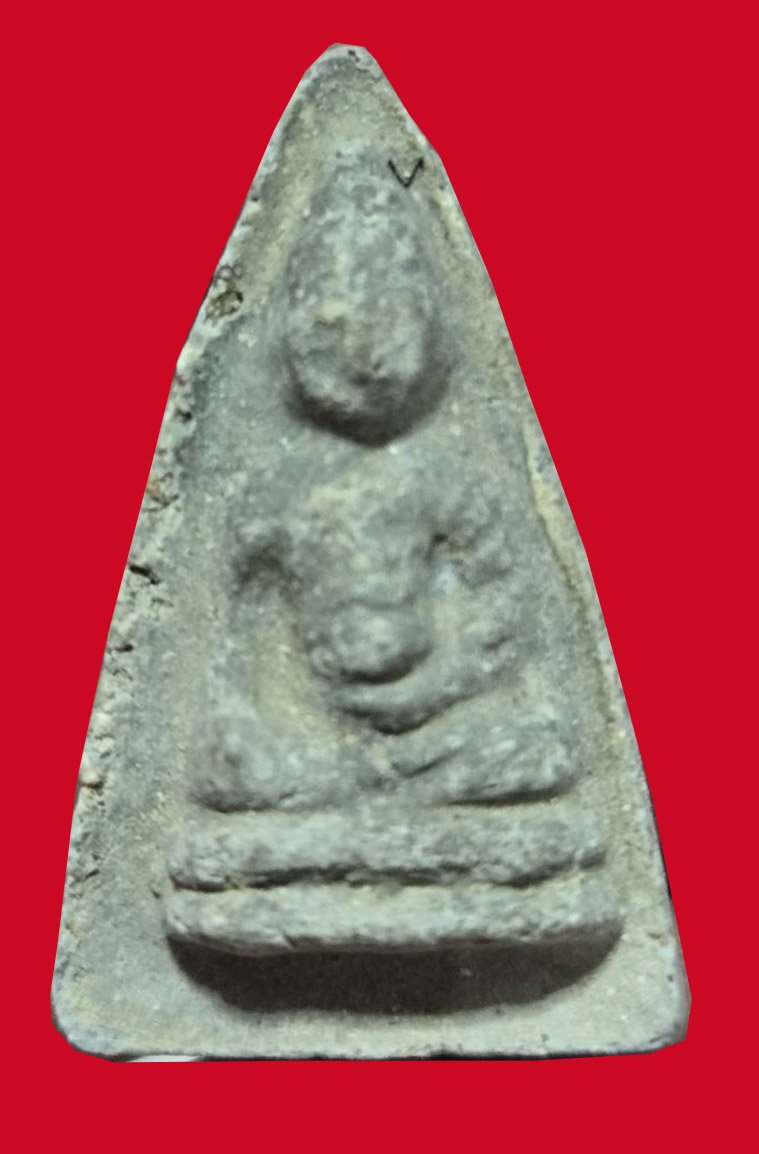 303324 พระพุทโธน้อย คุณแม่บุญเรือน รุ่นแรก พิมพ์เล็ก เนื้อผง ปี 2494