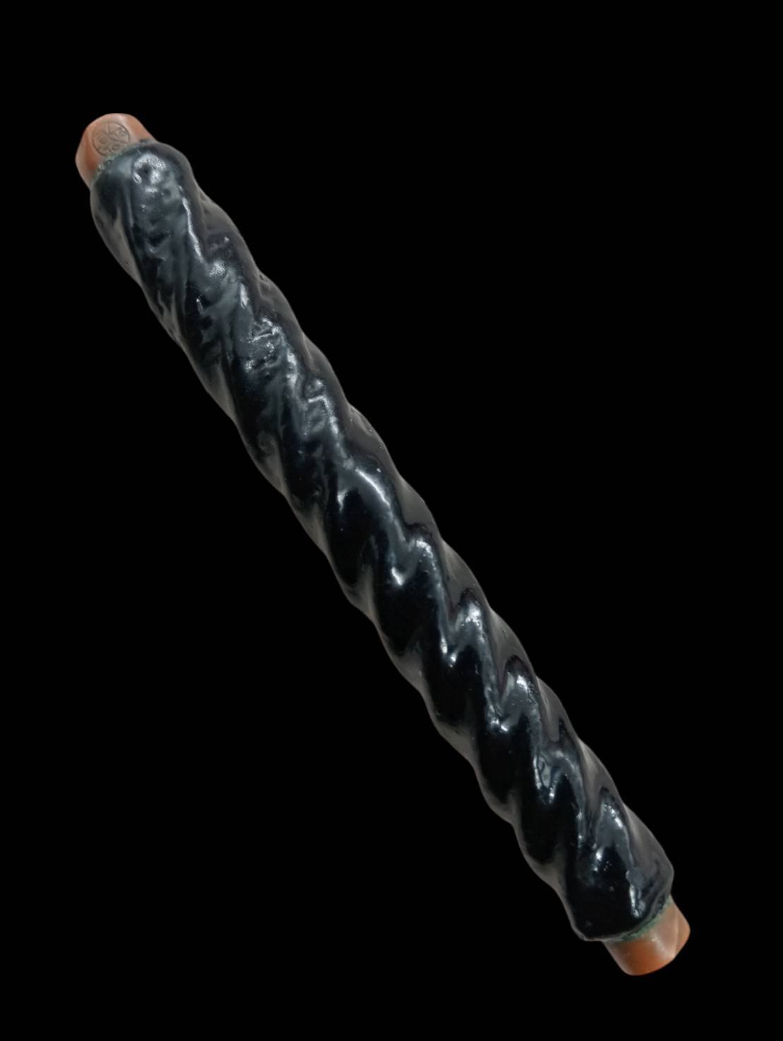 303330 ตะกรุดโสฬสมงคล  หลวงพ่อทองสุข วัดสะพานสูง  เนื้อทองแดง ตอกโค๊ต จุ่มรัก  ปี 2515 - 2525 จ.นนทบุรี 