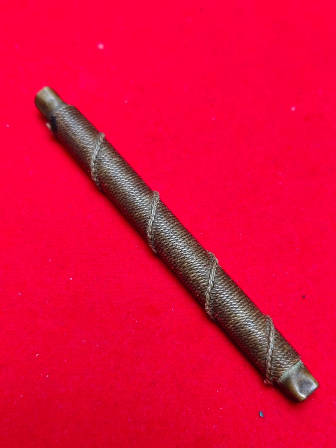 303339 ตะกรุดมหารูด หลวงพ่อจง  วัดหน้าต่างนอก  เนื้อทองแดง  สร้างปี 2490-2500  จ.พระนครศรีอยุธยา 