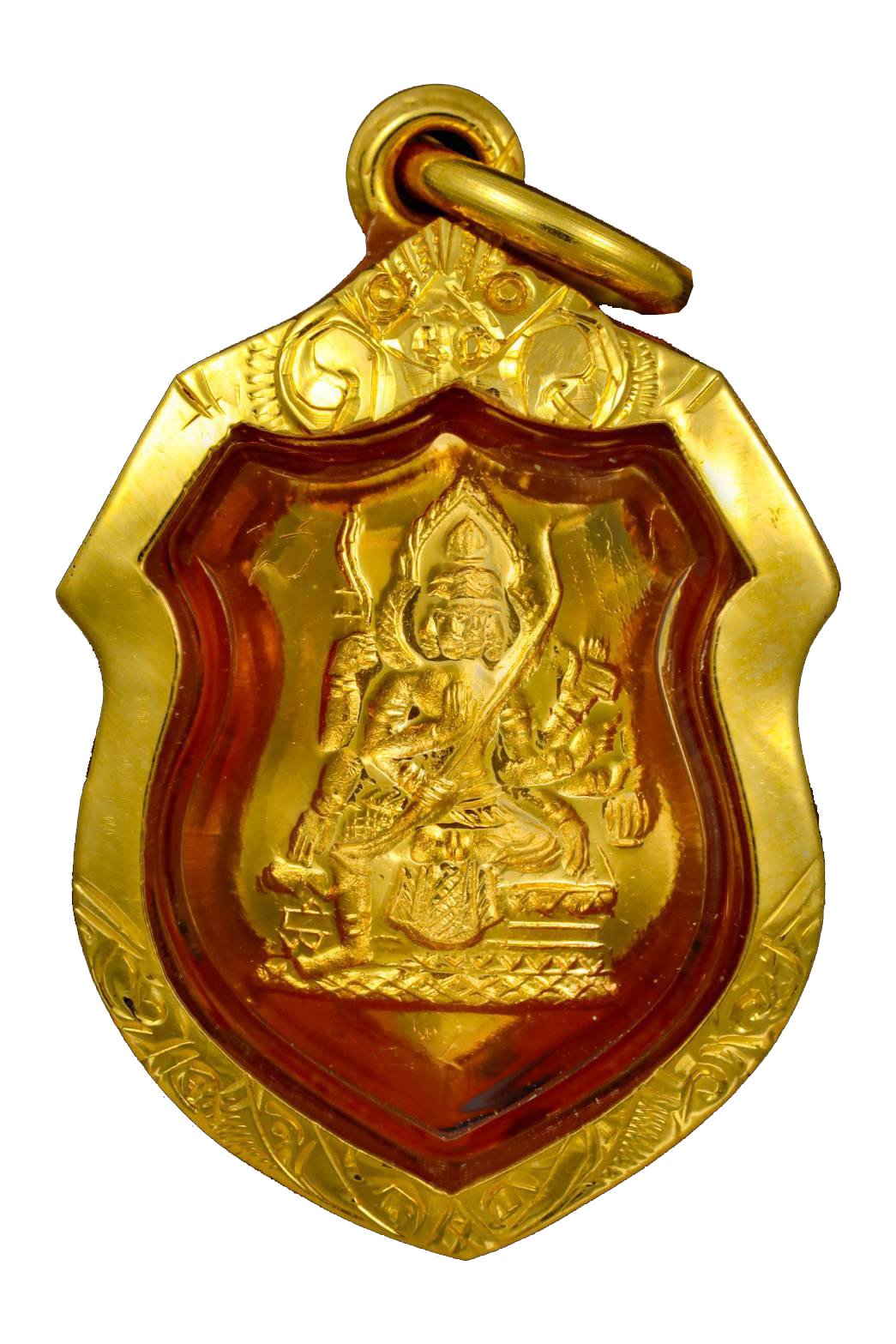 296572 เหรียญใบสาเก หลวงพ่อวัดบ้านแหลม วัดเพชรสมุทร เนื้อทองคำปีพศ 2540 จังหวัดสมุทรสงคราม