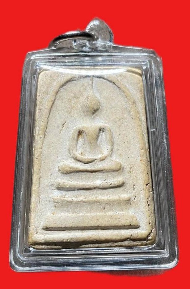 309319 สมเด็จพระพุฒาจารย์โต -พรหมรังสี รุ่นอนุสรณ์  100 ปี วัดระฆังโฆสิตาราม  พิมพ์เส้นด้ายใหญ่  ปี2515 เนื้อผง กทม.