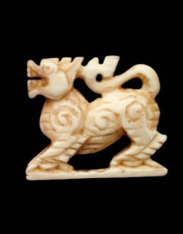  303398 สิงห์งาแกะหลวงพ่อเดิม พิมพ์สามขวัญ พุทธศักราช2470-2494 วัดหนองโพ จังหวัดนครสวรรค์