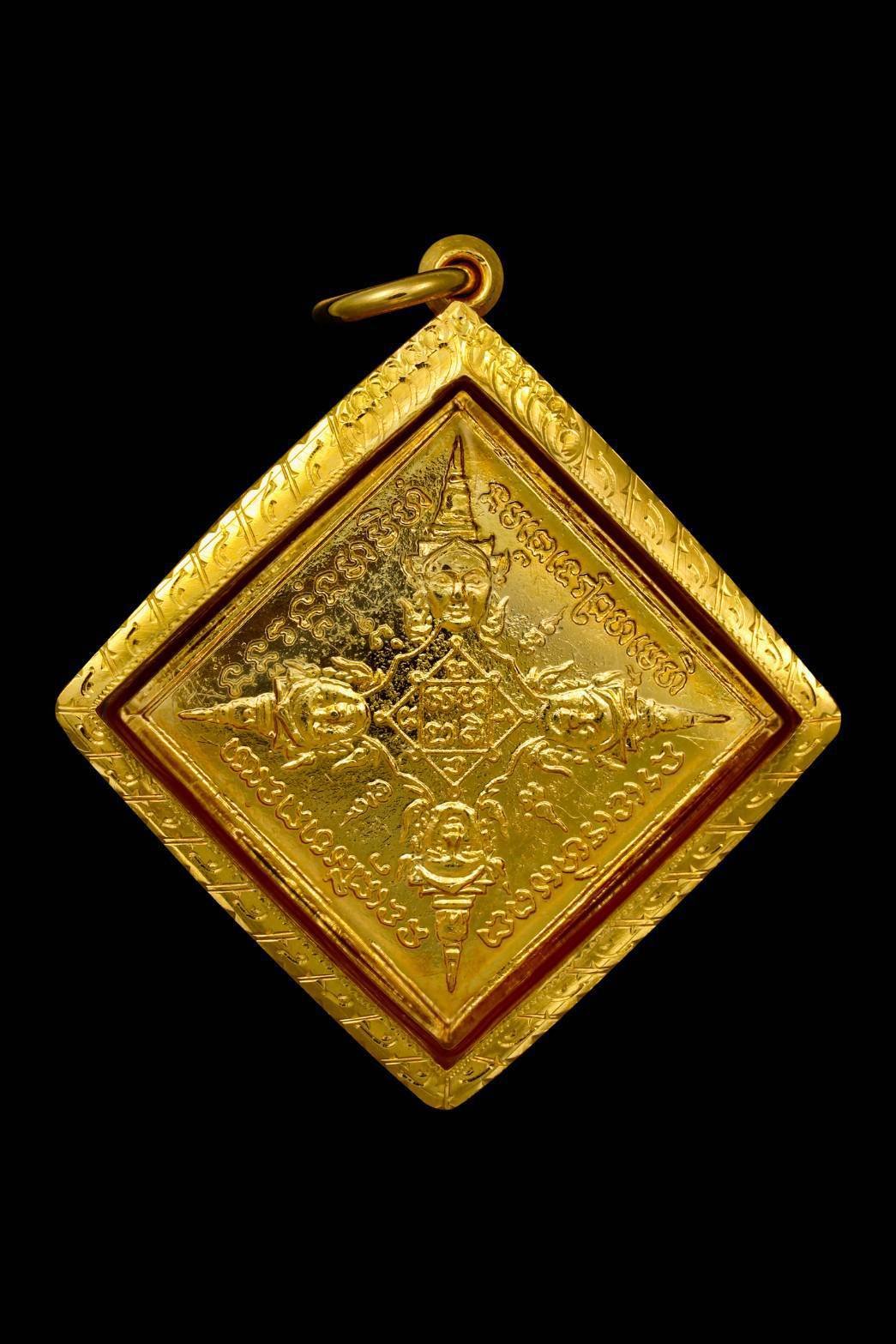 297655 พระพรหม(พรหมสี่หน้า) หลวงปู่สีห์วัดสะแก  ปี 19 เนื้อทองคำ จังหวัดอยุธยา 