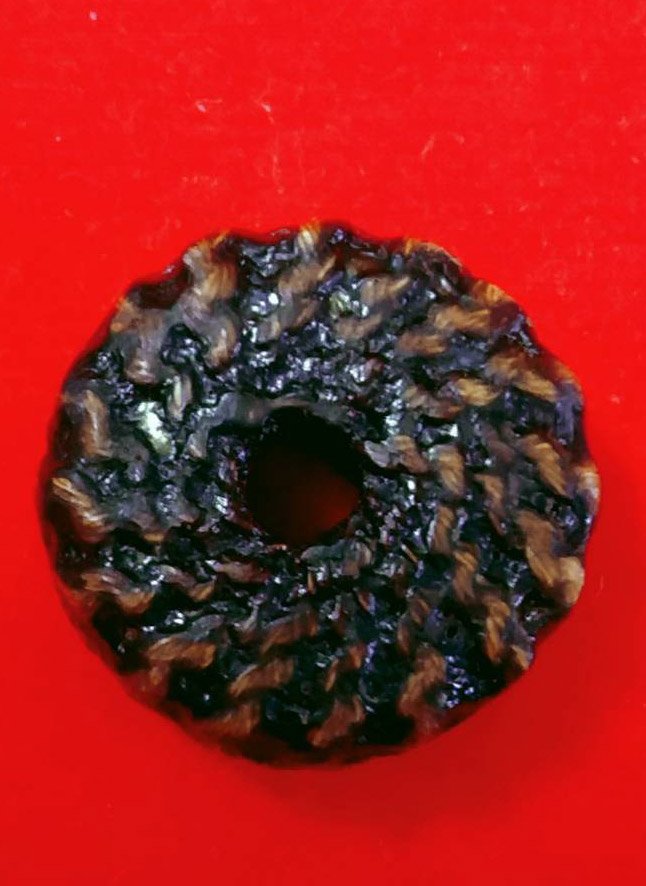 303698 ตะกรุดพิสมร ใบลานบังปืน  หลวงพ่อแก้ววัดพวงมาลัย  เนื้อใบลาน  สร้างปี 2453-2460  จ.สมุทรสงคราม 