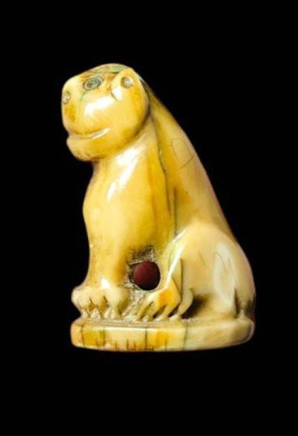 303712 เสือหลวงพ่อสาย เนื้อเขี้ยวแกะ พุทธศักราช2470-2519 วัดมงคลโคธาวาส(วัดบางเหี้ย) จ.สมุทรปราการ