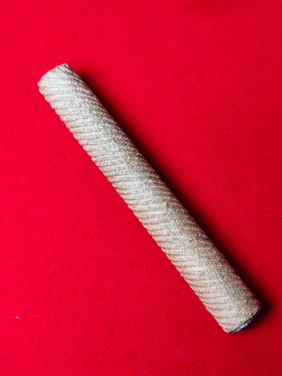 303729 ตะกรุดวิรุณจำบัง (นิยม) เนื้อทองเหลืองและตะกั่ว  สร้างปี 2515-2521  หลวงพ่อกวย วัดโฆสิตาราม  (บ้านแค) จ.ชัยนาท 