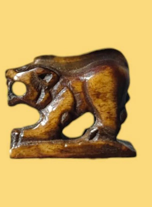 303778 เสืออาจารย์เฮง เนื้อกระดูกแกะ พุทธศักราช2430-2453 วัดเขาดิน จ.นครสวรรค์