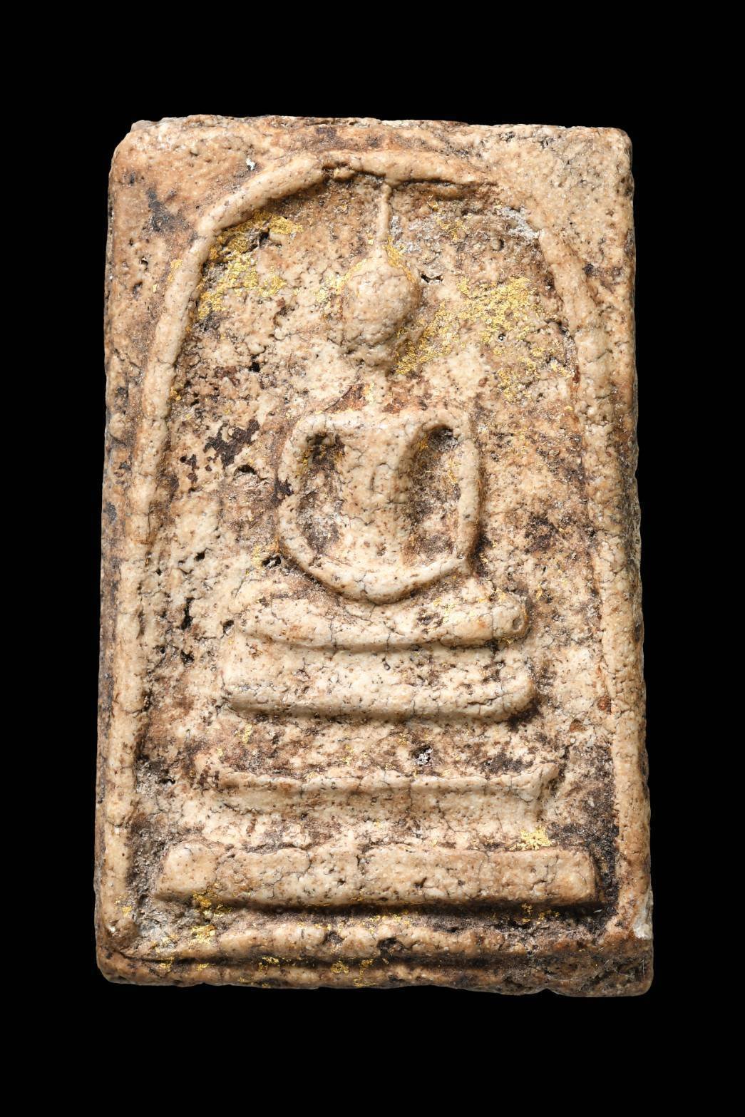 303786 สมเด็จวัดระฆังสองคลอง  (ฝากกรุบางขุนพรหม) พิมพ์เจดีย์ เนื้อผง ประมาณ พ.ศ. 2407-2411  กรุงเทพมหานคร