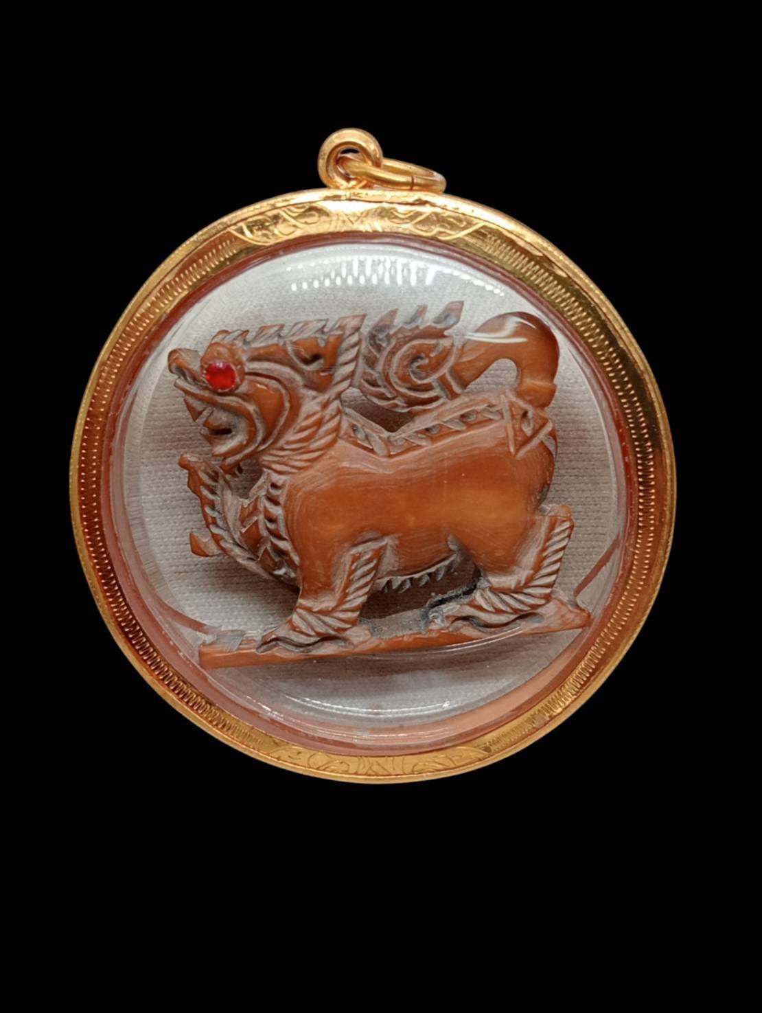 303888 สิงห์งาแกะ หลวงพ่อหอม  วัดชากหมาก เนื้องาช้าง  พุทธศักราช 2500 - 2520   จังหวัดระยอง 