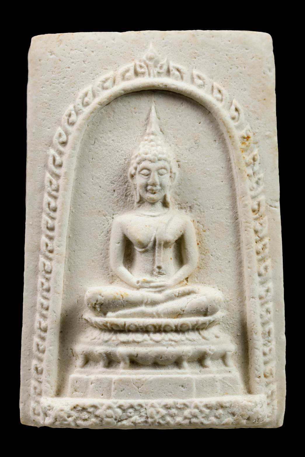 296755 พระสมเด็จ วัดเกศไชโย  พิมพ์ 7 ชั้นหูช้าง วัดเกศไชโย วรวิหาร ปี2411 จ.อ่างทอง