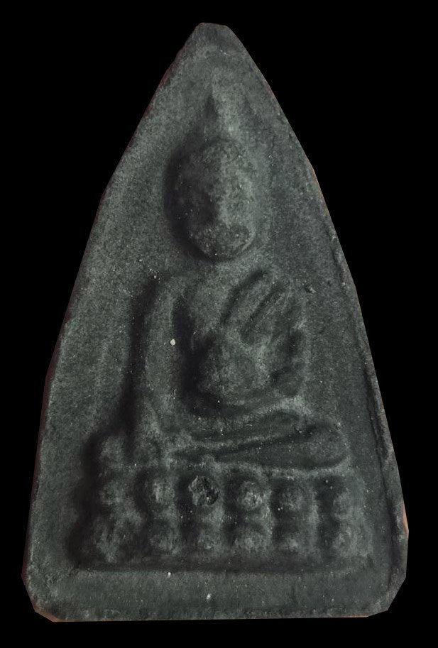 303931 พระพุทโธน้อย แม่ชีบุญเรือน วัดอาวุธวิกสิตาราม พิมพ์ใหญ่ ปี 2494 หลังยันต์มะอะระหัง เนื้อผงใบลาน กทม.