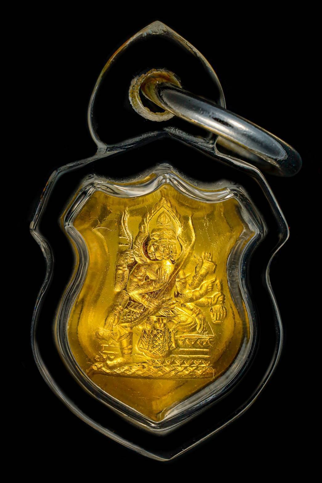 297844 เหรียญโล่เล็กหลวงปู่สีห์  วัดสะแก เนื้อทองคำ ปี 2519 จังหวัดอยุธยา