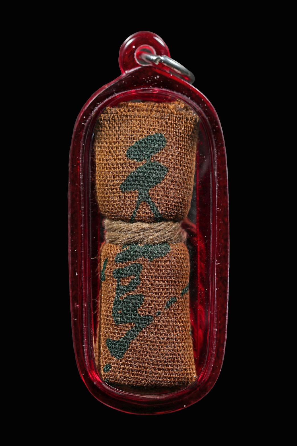 304252 ผ้ายันต์ฟ้าประทานพร  ตะกรุดมัดมือ  2วน หางยาว  บล็อกนิยม ปี2519  เซียนแปะโรงสี จ.ปทุมธานี