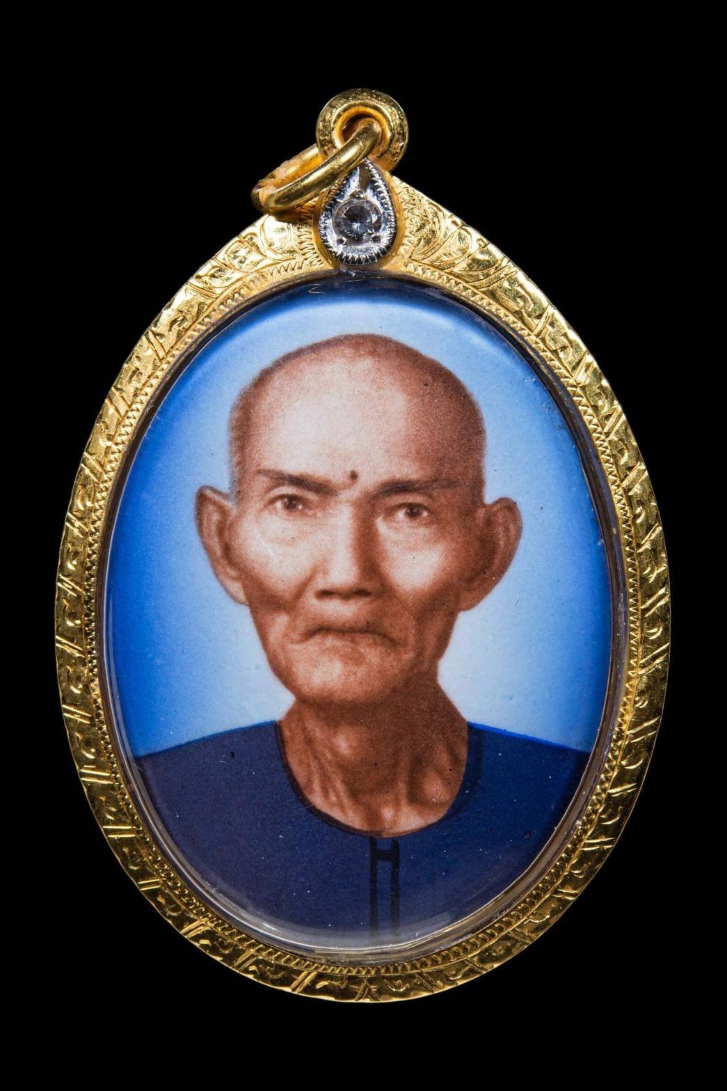 (295949) ผ้ายันต์ ฟ้าประทานพรเซียนแปะโรงสี 1กา หางยาว วัด/กรุ ศาลเจ้า จ.ปทุมธานี เนื้อพระ ผ้ายันต์ ออกปี2519