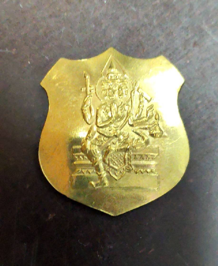 298266 เหรียญโล่ใหญ่หลวงปู่สี วัดสะแก เนื้อฝาบาตร  จังหวัดอยุธยา