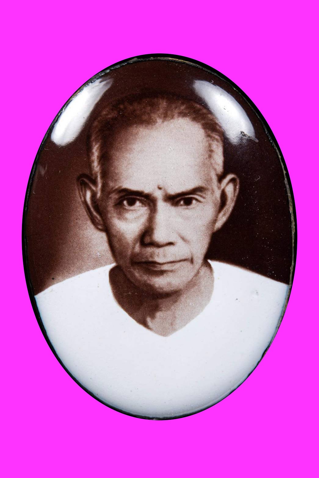 297144 ล็อกเก็ตแป๊ะโรงสี (อาจารย์โง้วกิมโคย) พิมพ์จัมโบ้ ซีเปีย ลองพิมพ์ ปี2519 จ.ปทุมธานี