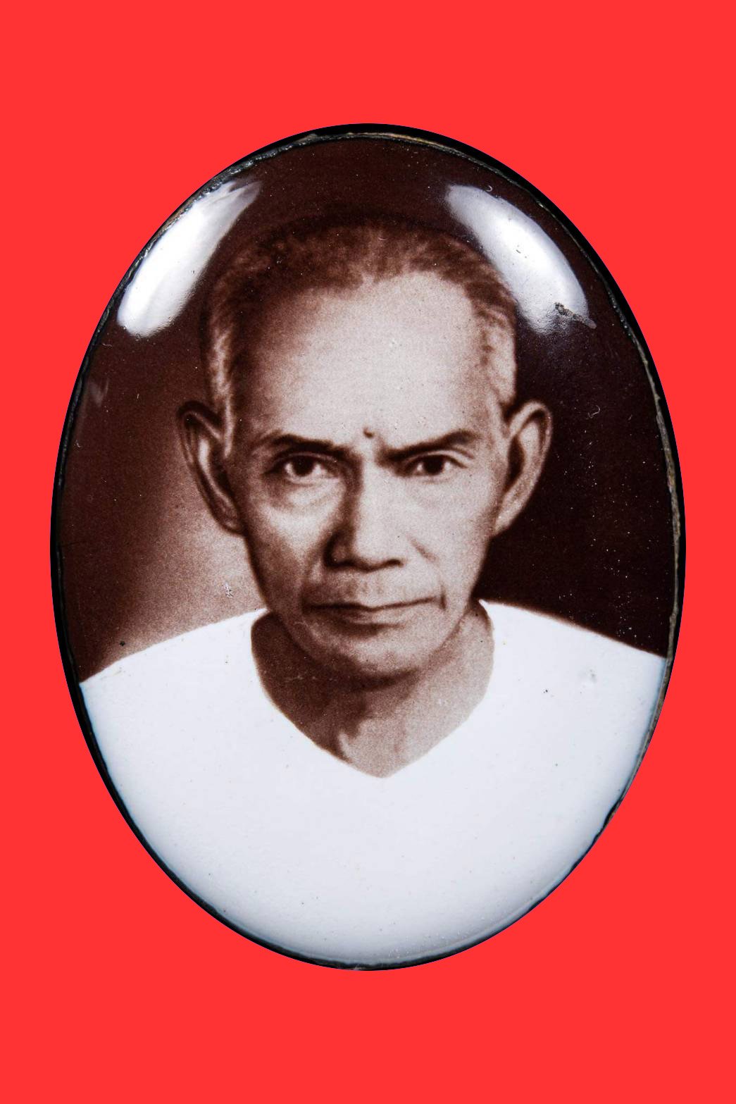 297145 ล็อกเก็ตแป๊ะโรงสี (อาจารย์โง้วกิมโคย) พิมพ์จัมโบ้ ซีเปีย ลองพิมพ์ ปี2519 จ.ปทุมธานี